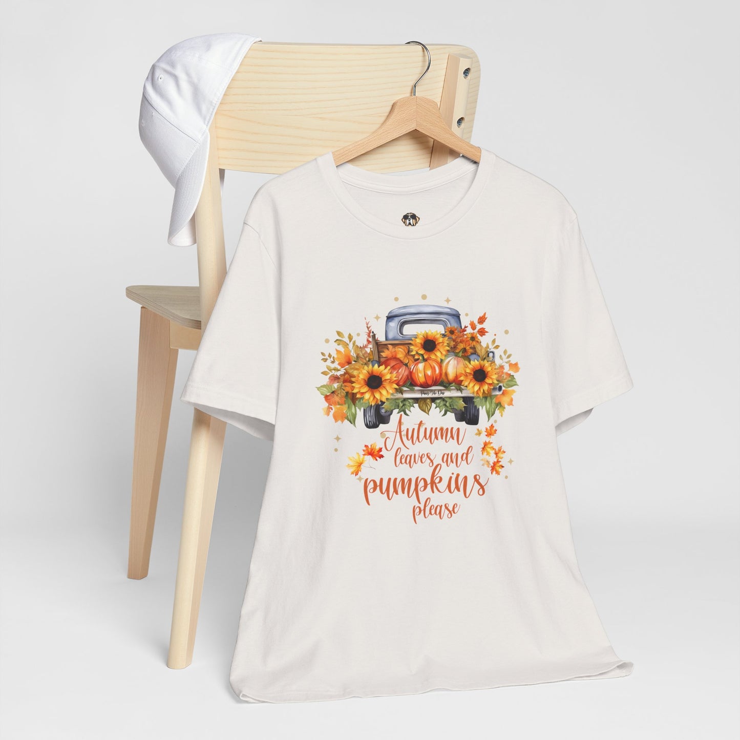 Autumn Leaves and Pumpkins Please Tee