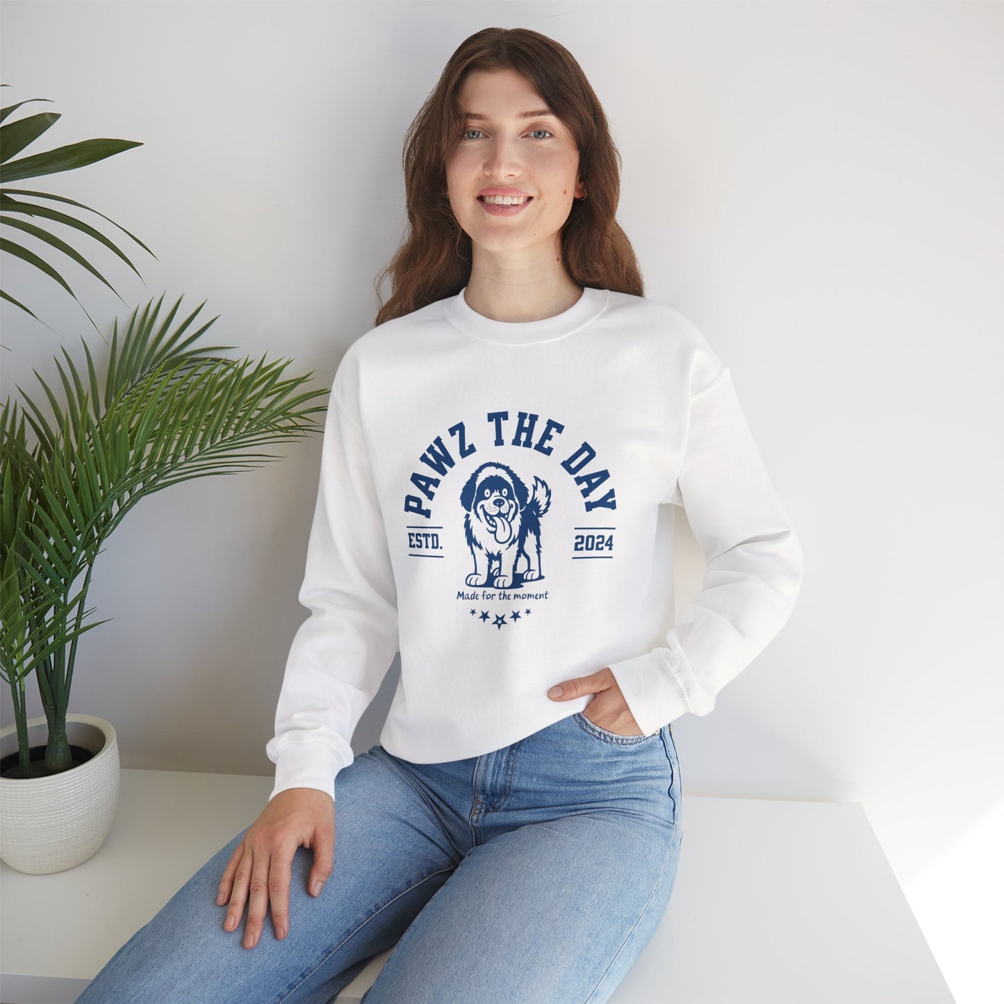 Pawz the Day Varsity Sweatshirt – Made for the Moment