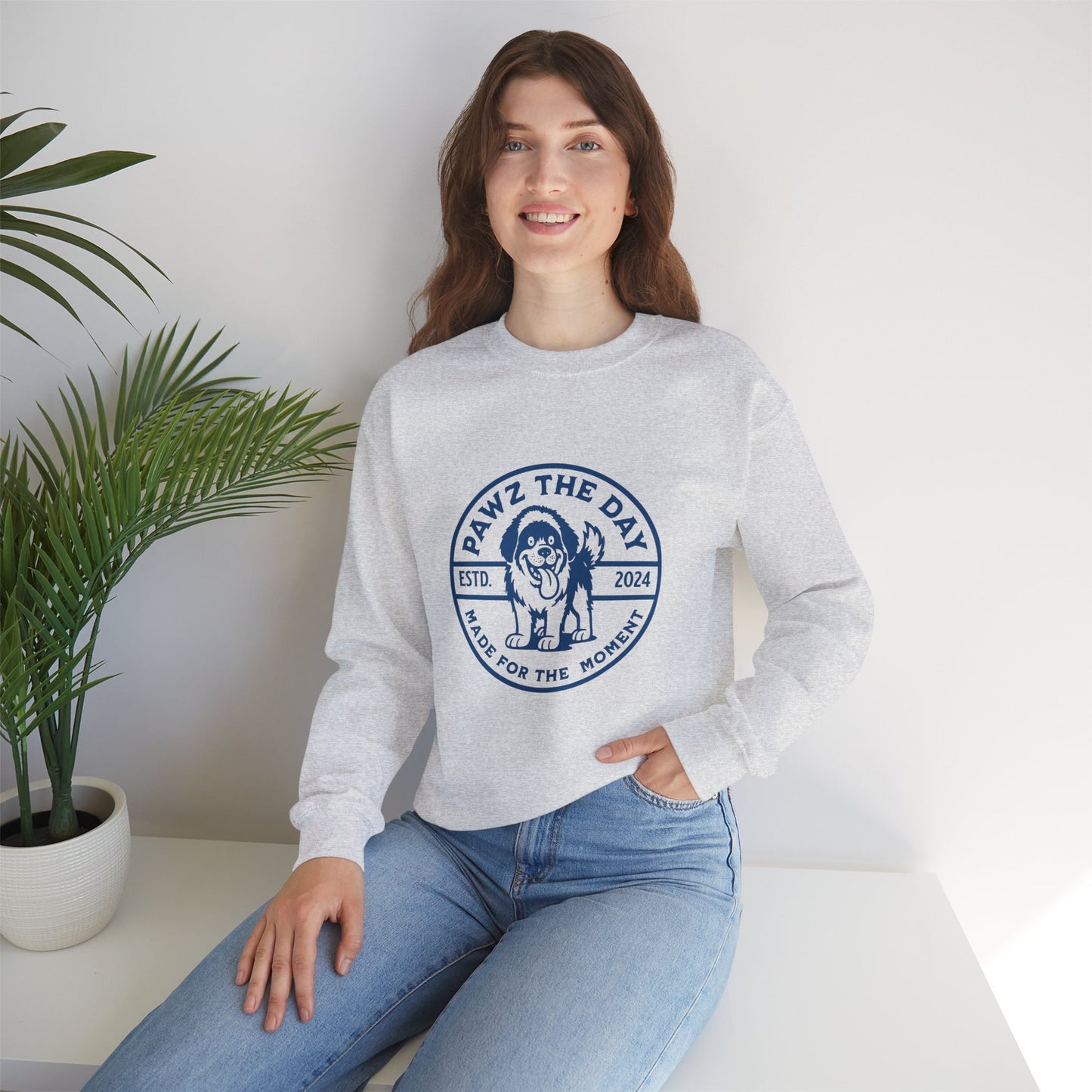 Pawz the Day Crest Sweatshirt – Made for the Moment