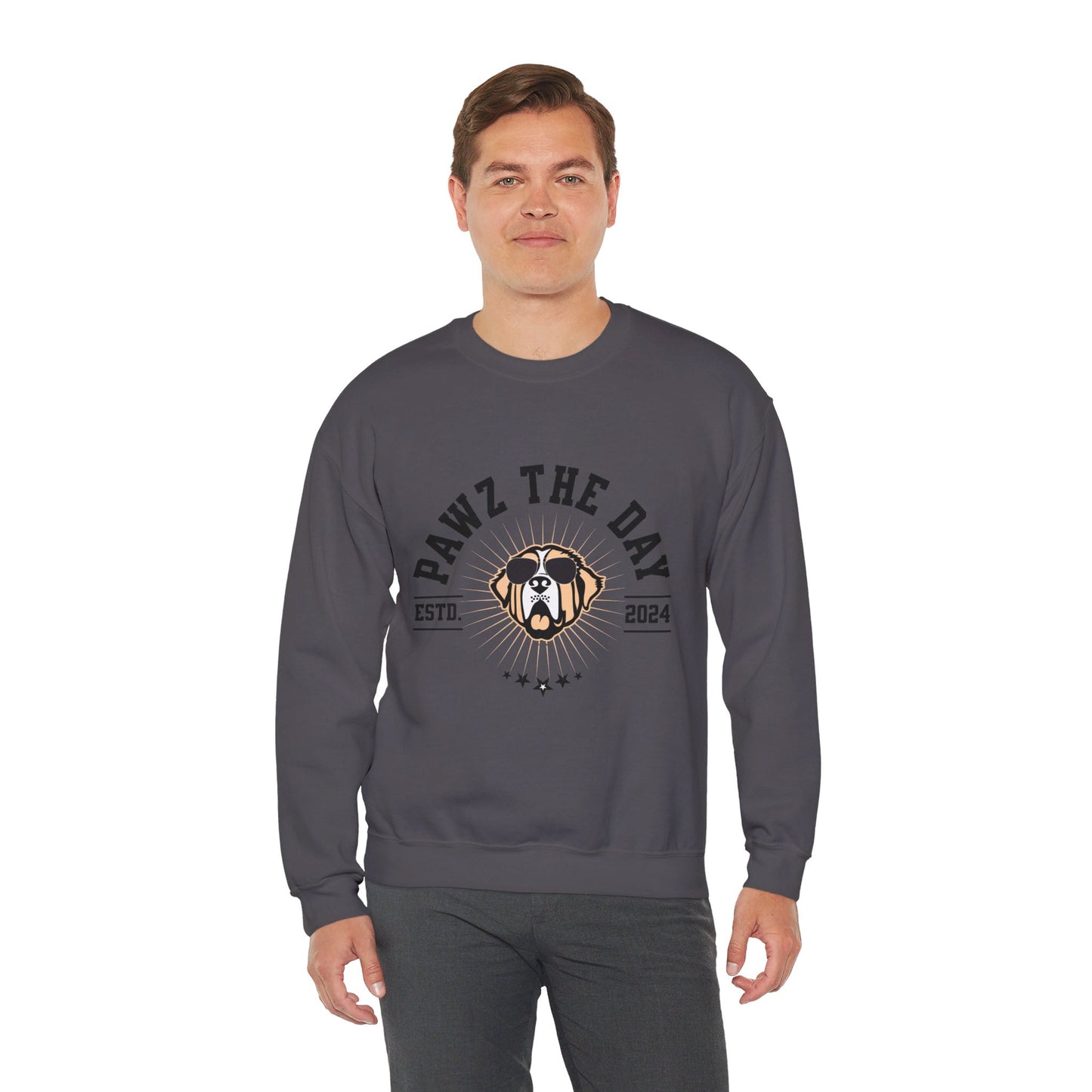 Varsity Pawz The Day Logo Crewneck Sweatshirt