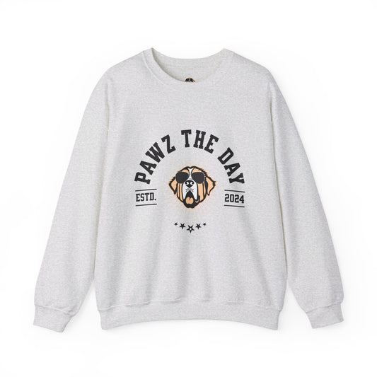 Varsity Pawz The Day Logo Crewneck Sweatshirt