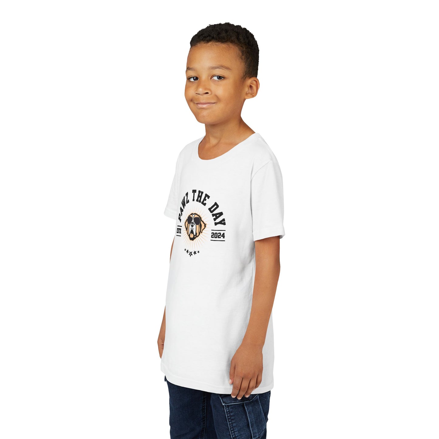 Youth Varsity Pawz The Day Tee