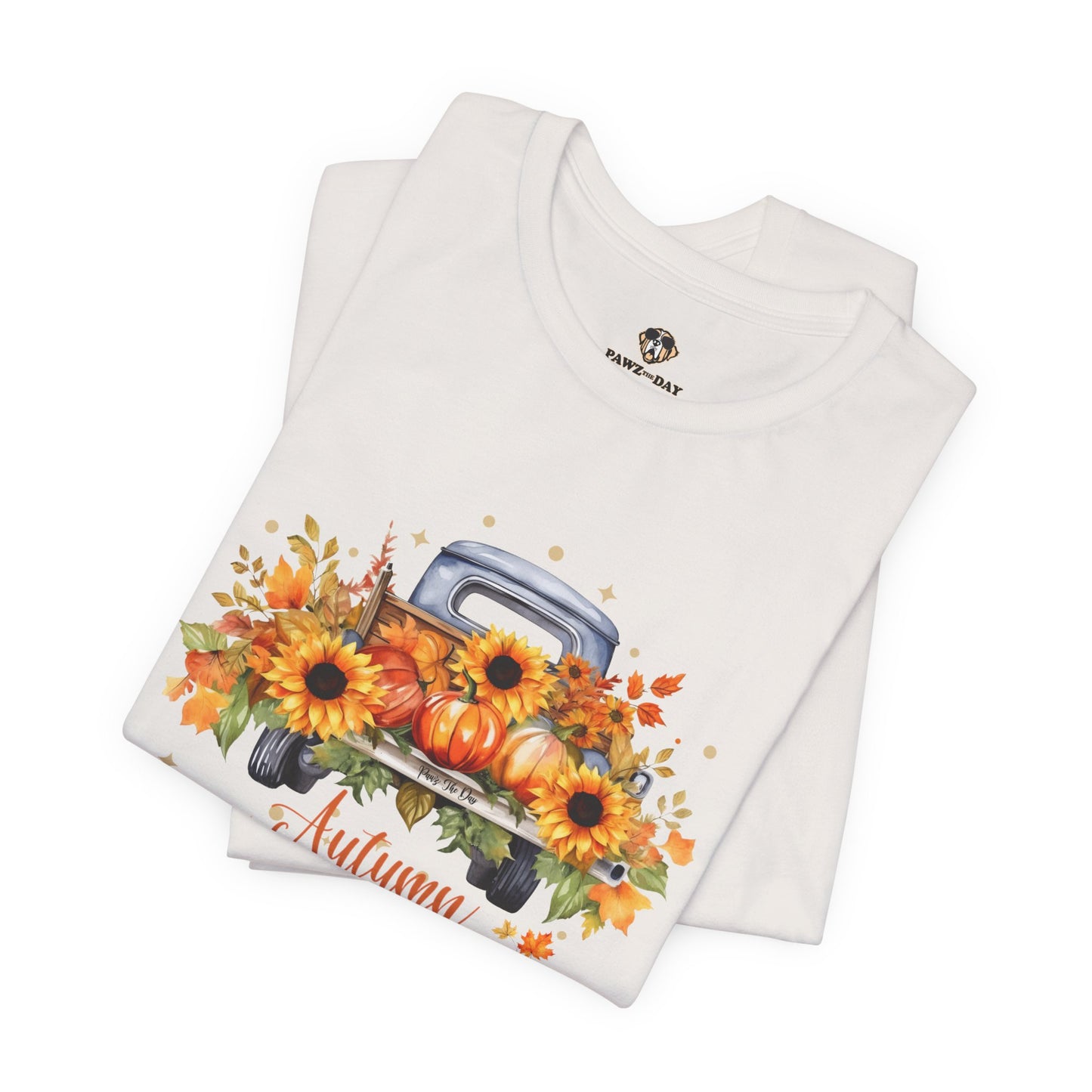 Autumn Leaves and Pumpkins Please Tee