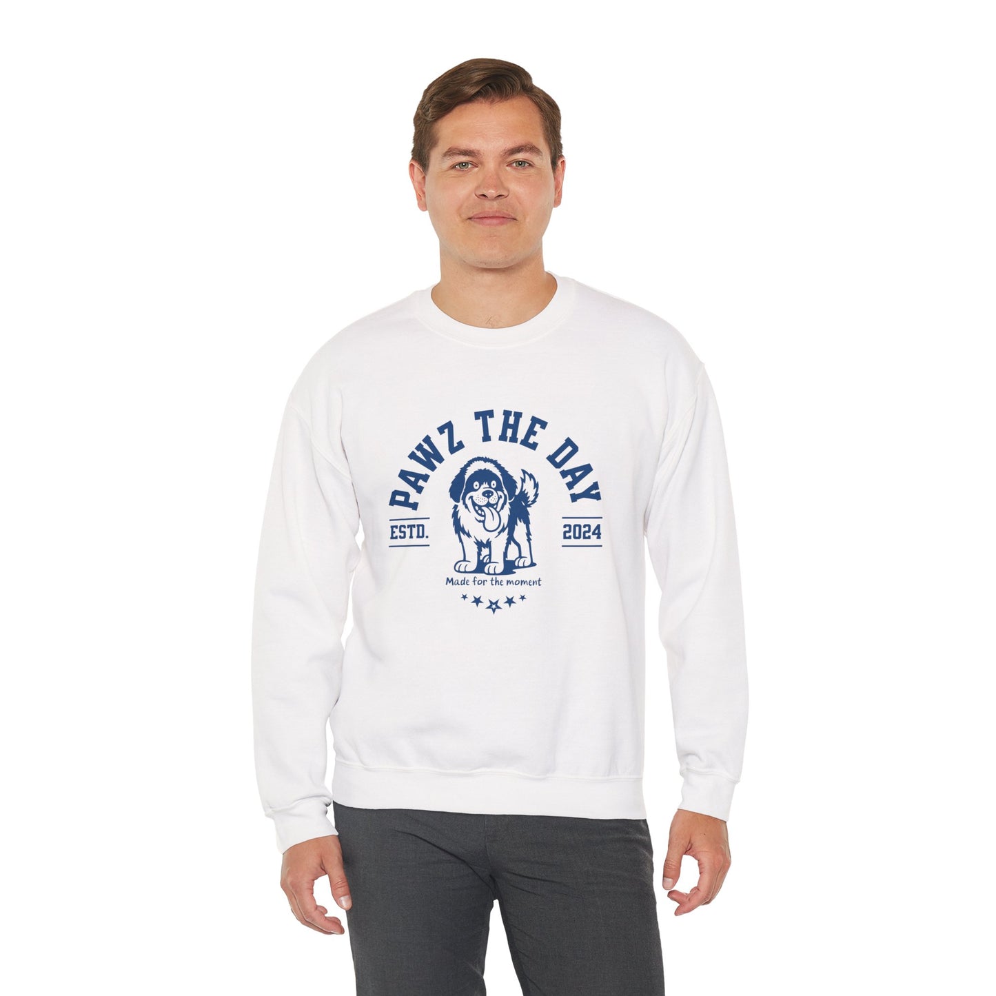 Pawz the Day Varsity Sweatshirt – Made for the Moment