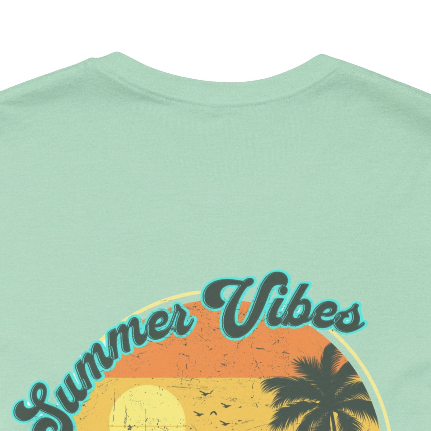 Distressed Summer Vibes Pawz The Day Tee