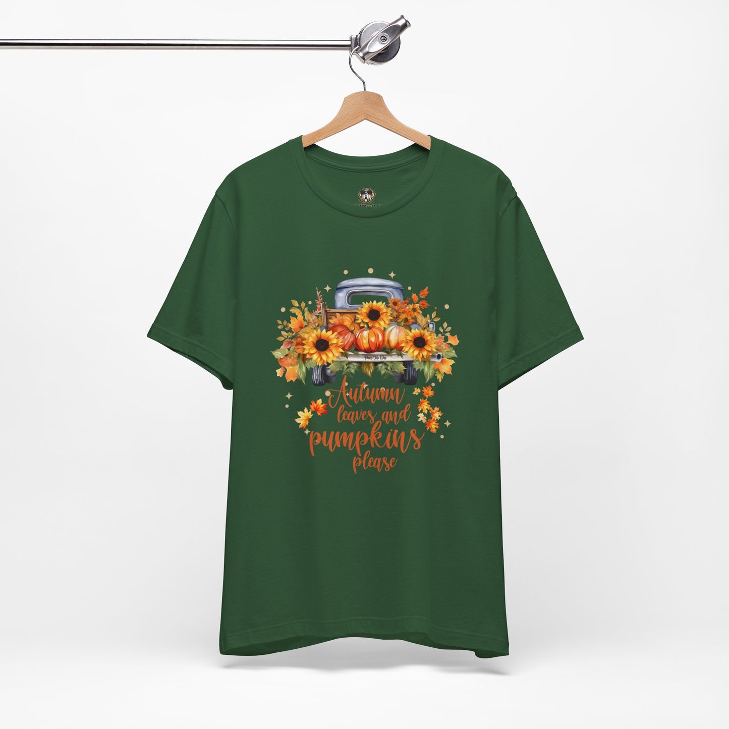 Autumn Leaves and Pumpkins Please Tee