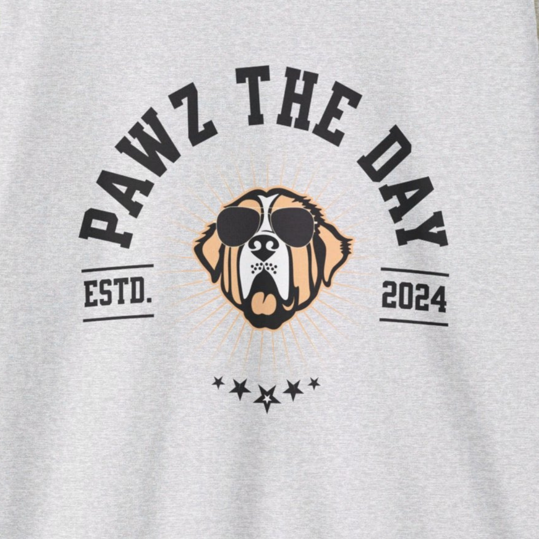 Varsity Pawz The Day Logo Crewneck Sweatshirt