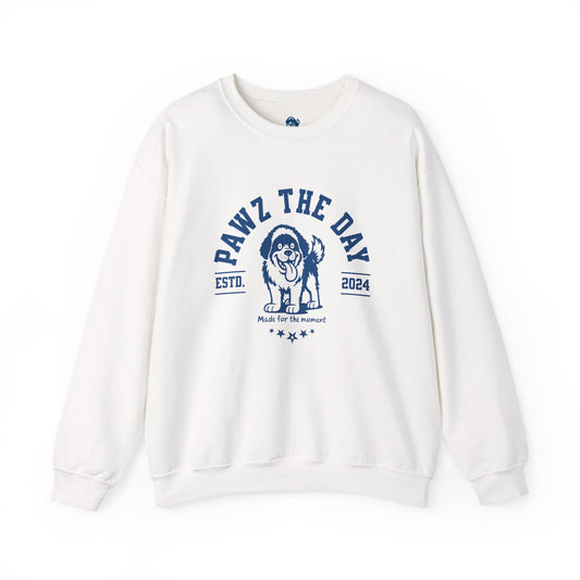 Pawz the Day Varsity Sweatshirt – Made for the Moment