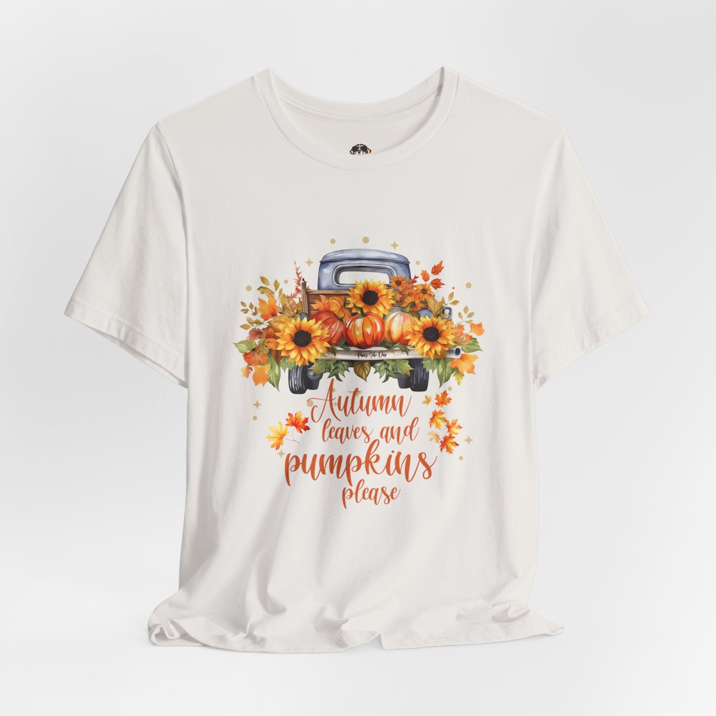 Autumn Leaves and Pumpkins Please Tee