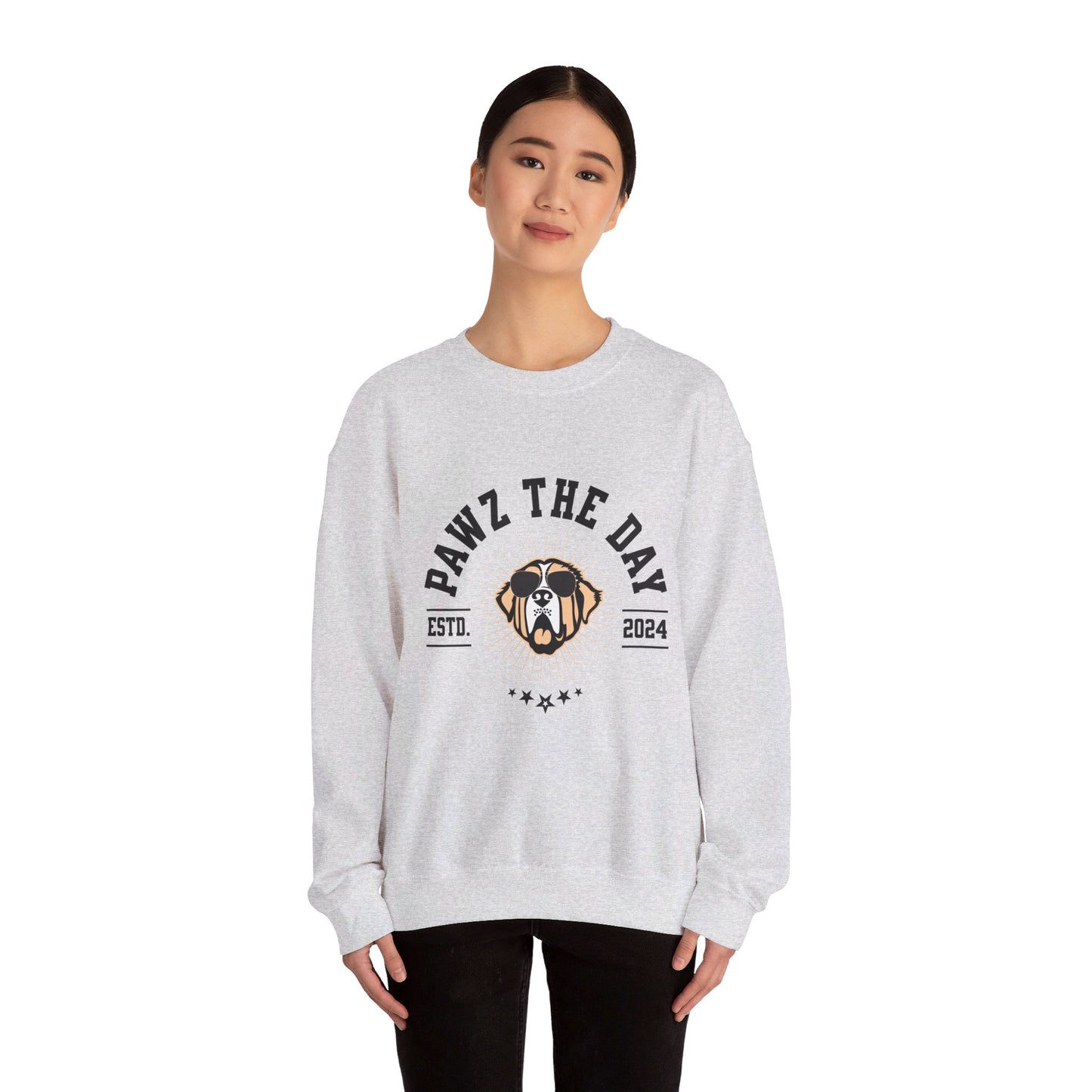 Varsity Pawz The Day Logo Crewneck Sweatshirt