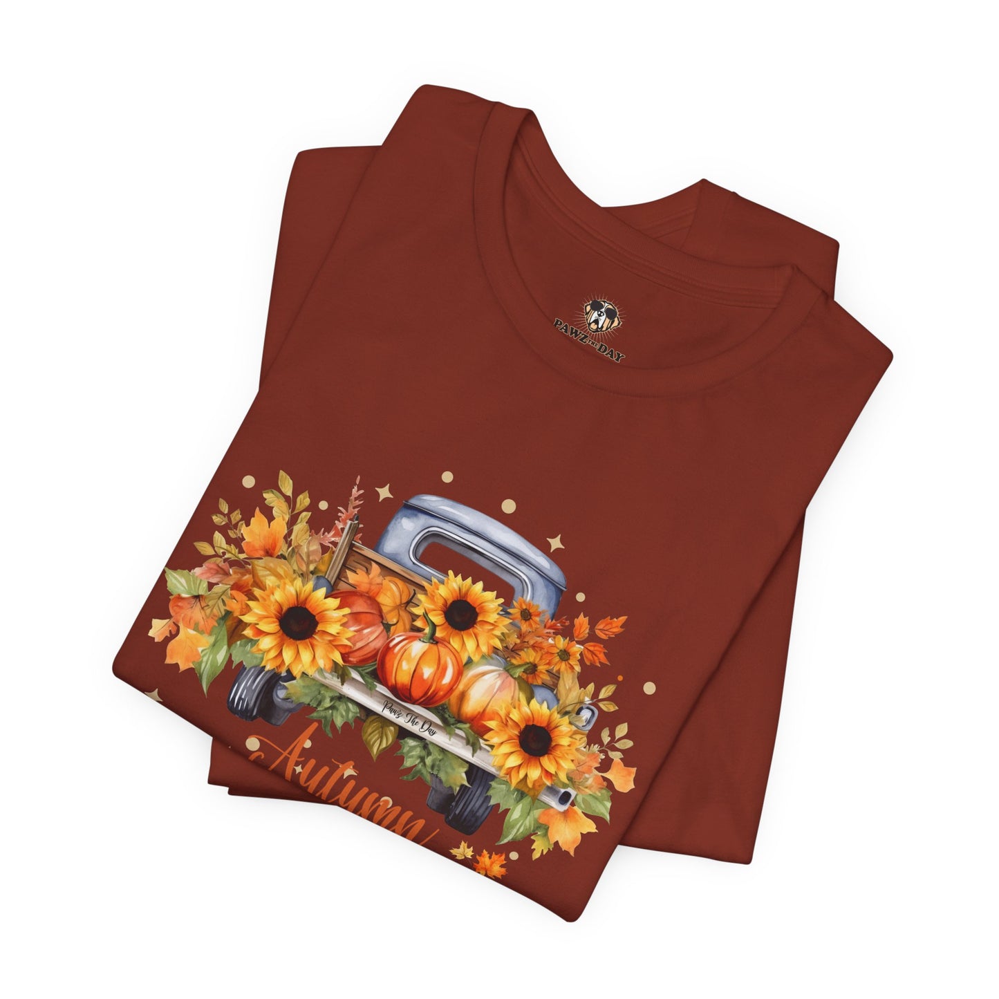 Autumn Leaves and Pumpkins Please Tee