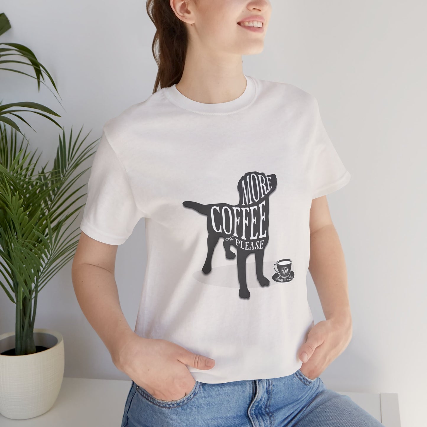 More Coffee Please Dog Tee