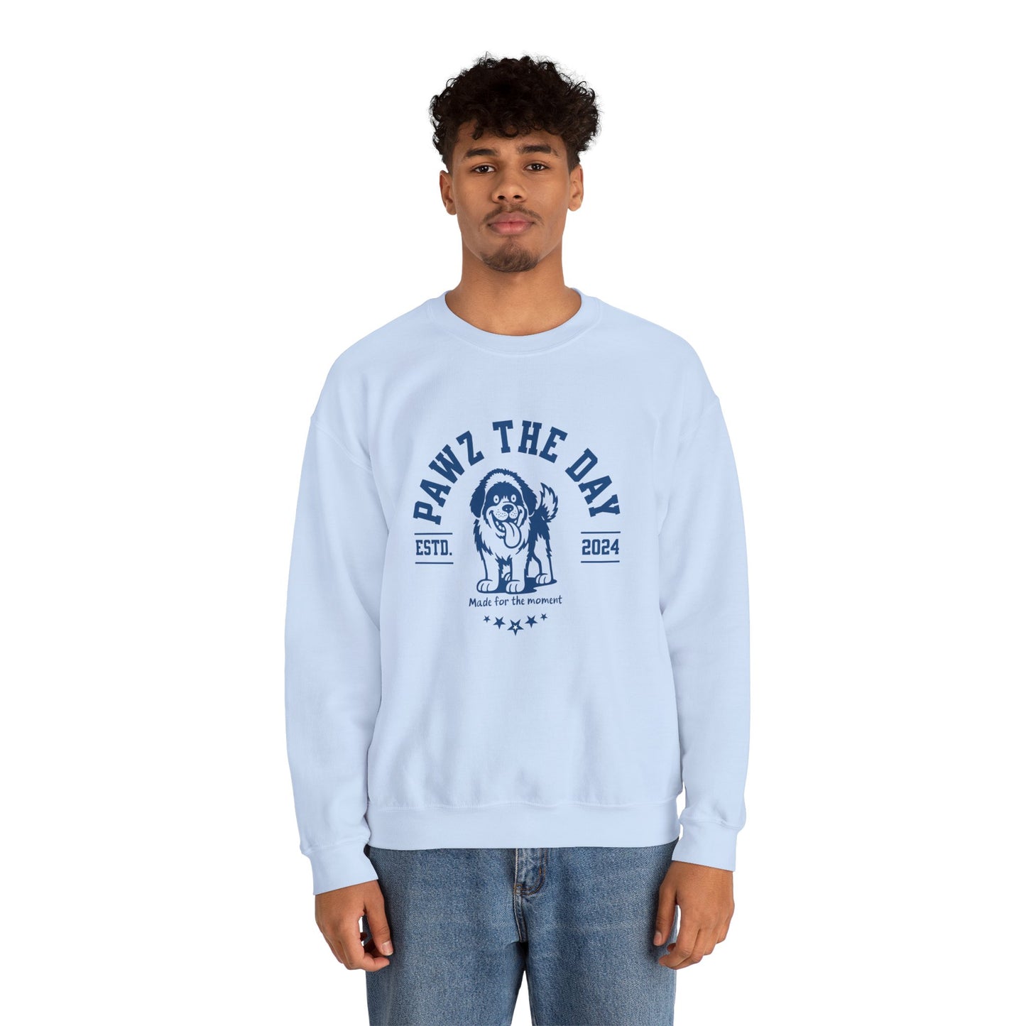 Pawz the Day Varsity Sweatshirt – Made for the Moment