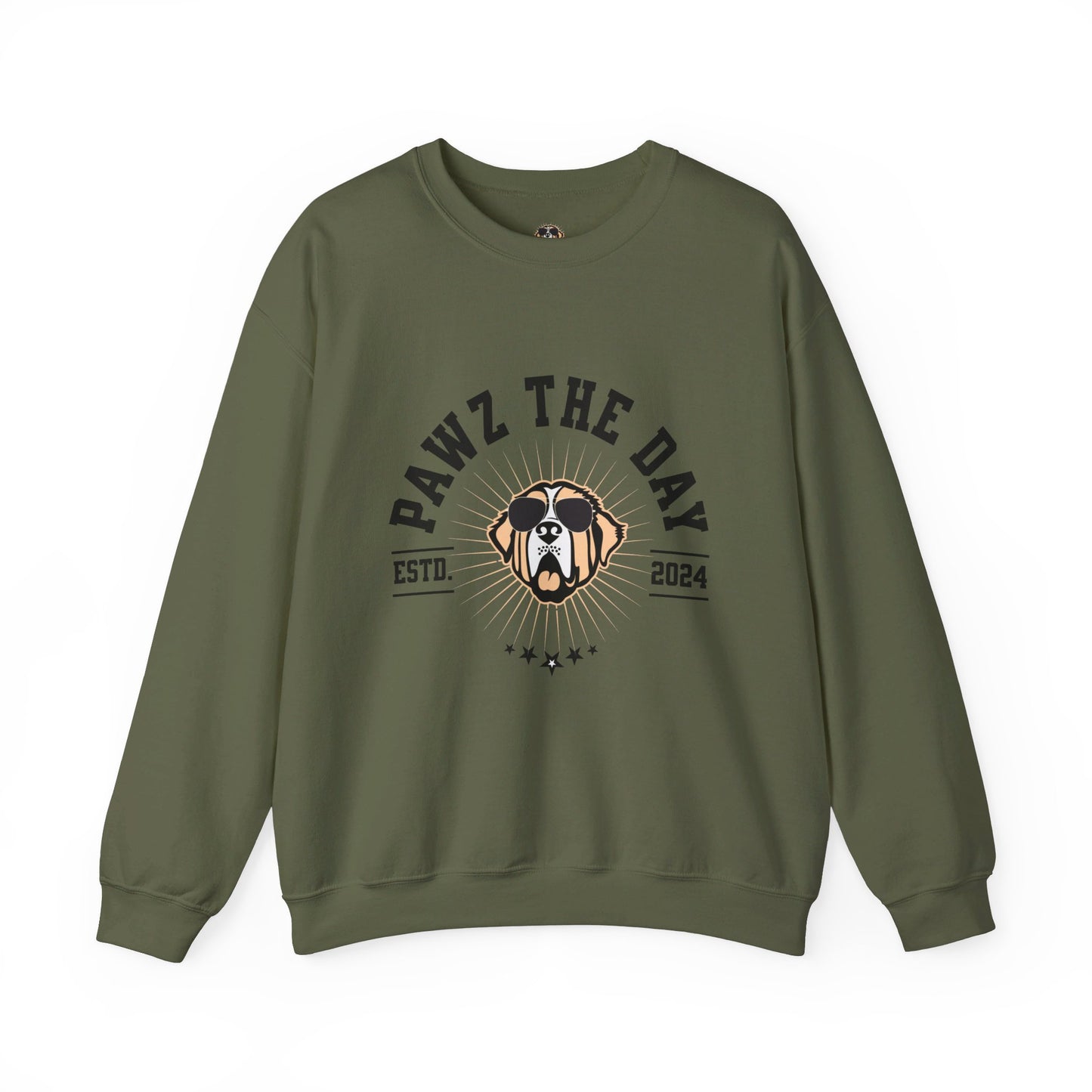 Varsity Pawz The Day Logo Crewneck Sweatshirt