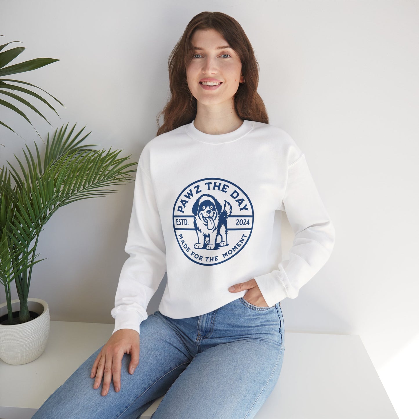 Pawz the Day Crest Sweatshirt – Made for the Moment
