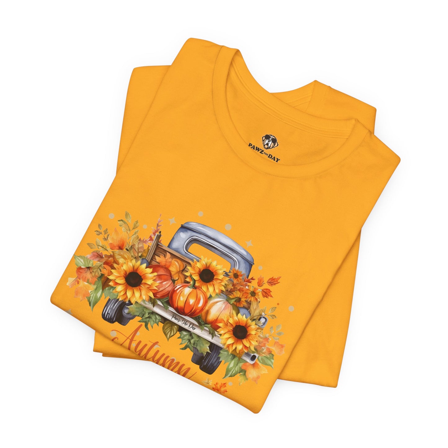 Autumn Leaves and Pumpkins Please Tee